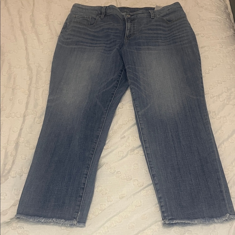 Chico's So Slimming Girlfriend Slim Ankle Jeans Size 2.5p